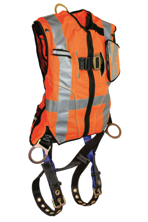 Falltech High-Vis Non-Belted Orange Vest Harness