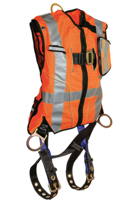 Falltech High-Vis Non-Belted Orange Vest Harness