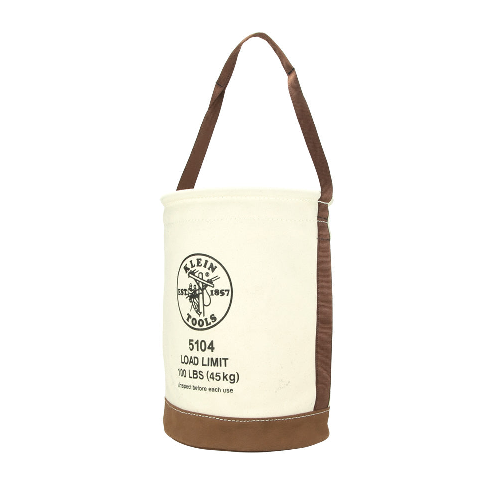 Klein Leather Bottom Canvas Bucket #5104 - Ironworkergear