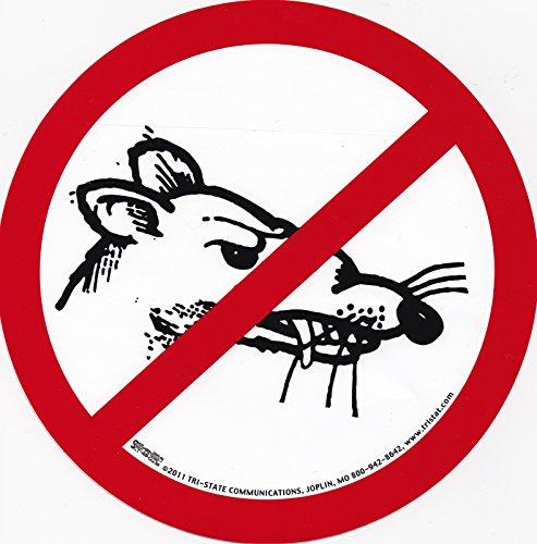 No Rats Hard Hat Sticker | Ironworkergear