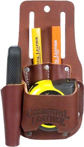 Occidental Leather Part #5047 Compact combination sleek and slick tool holder keeps utility knife, 2 pencils and a 35\ foot tape or 25\foot FatMax always at the ready! It also serves as an excellent holder for chalk lines Compact solution to small jobs & finish work