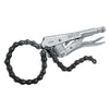Part #27ZR  Chain holds and locks around any shape or size Ideal for awkward shape pieces Turn screw to adjust pressure and fit work. Stays adjusted for repetitive use Constructed of high-grade heat-treated alloy steel for maximum toughness and durability Classic trigger release designed to provide maximum locking force