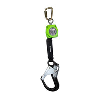 Safewaze 6' Web Retractable with Aluminum Rebar Hook & Steel Carabiner - Ironworkergear