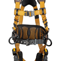 FallTech Advanced ComforTech® Gel 3D Construction Belted Full Body Harness, Tongue Buckle Leg Adjustment #7081B - Ironworkergear