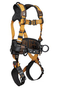 FallTech Advanced ComforTech® Gel 3D Construction Belted Full Body Harness, Tongue Buckle Leg Adjustment #7081B - Ironworkergear