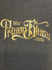 Prison Blue's Metallic Script T-Shirt-Clearance - Ironworkergear