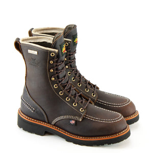 Thorogood 8" Flyway USA Waterproof Briar Pitstop Moc Toe Soft Toe #814-4141