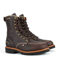 Thorogood 8" Flyway USA Waterproof Briar Pitstop Moc Toe Soft Toe #814-4141