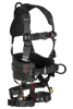 Falltech FT-Iron 3D-Ring Construction Belted Full Body Harness, Tongue Buckle Leg Adjustment #8144