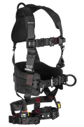Falltech FT-Iron 3D-Ring Construction Belted Full Body Harness, Tongue Buckle Leg Adjustment #8144