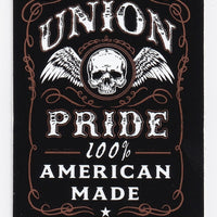 Union Pride, 100% American Made Hardhat Sticker S-101