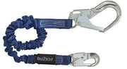 Falltech 4½' to 6' ElasTech® Energy Absorbing Lanyard, Single-leg with Aluminum Connectors - Ironworkergear