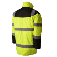 GSS Safety Class 3 Waterproof Fleece-Lined Parka Jacket - Ironworkergear
