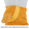 Black Stallion 850 Elkskin Stick Glove with Nomex® Lined Back - Ironworkergear