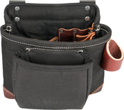 Occidental Leather Part #8517  This clip-on tool bag features holders for pencils, work knife, chisel, level, lumber crayon, plus a heavy duty hammer loop. Designed to fit the 2535 - Builders Vest. Main tool bag corners are reinforced with OxyRed™ leather. Pockets & Tool Holders: 9