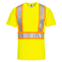 Portwest Hi-Vis X Back Contrast Tape T-Shirt S/S - CA110 - Ironworkergear