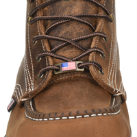 Carolina 6" Domestic Dark Brown Steel Toe Moc Toe Wedge Work Boot #CA7811 - Ironworkergear