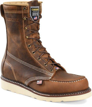 Carolina Men's 8" Domestic Soft Toe, Moc Toe Wedge Boot #CA8012 - Ironworkergear