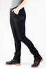 Dovetail Women's Workwear Maven Slim Heathered Black Denim - Ironworkergear