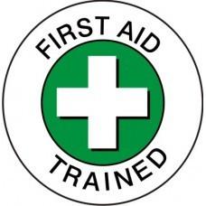FIRST AID TRAINED GREEN