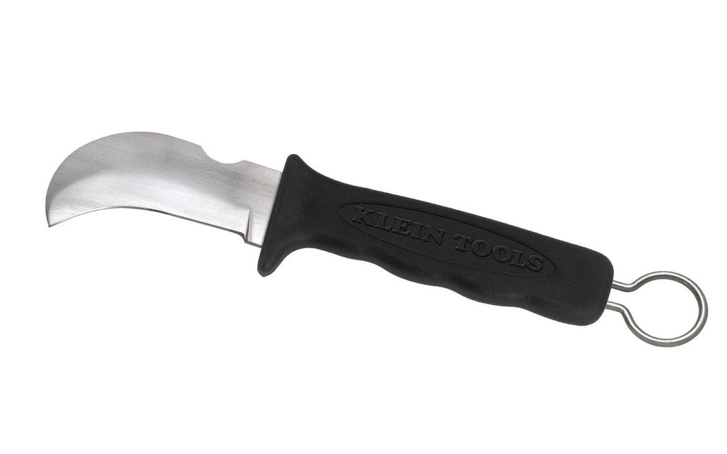 Klein 1570-3 Cable/Lineman’s Skinning Knife – Hook Blade, Notch & Ring - Ironworkergear