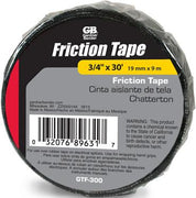 Gardner Bender Part #GTF-300  Black tape with Matte finish Use over electrical Splices, wrapping grips or sporting goods Matted finish provides the best gripping surface available 30 ft. Long per roll