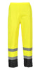 Portwest Hi-Vis Classic Contrast Rain Pants - Ironworkergear