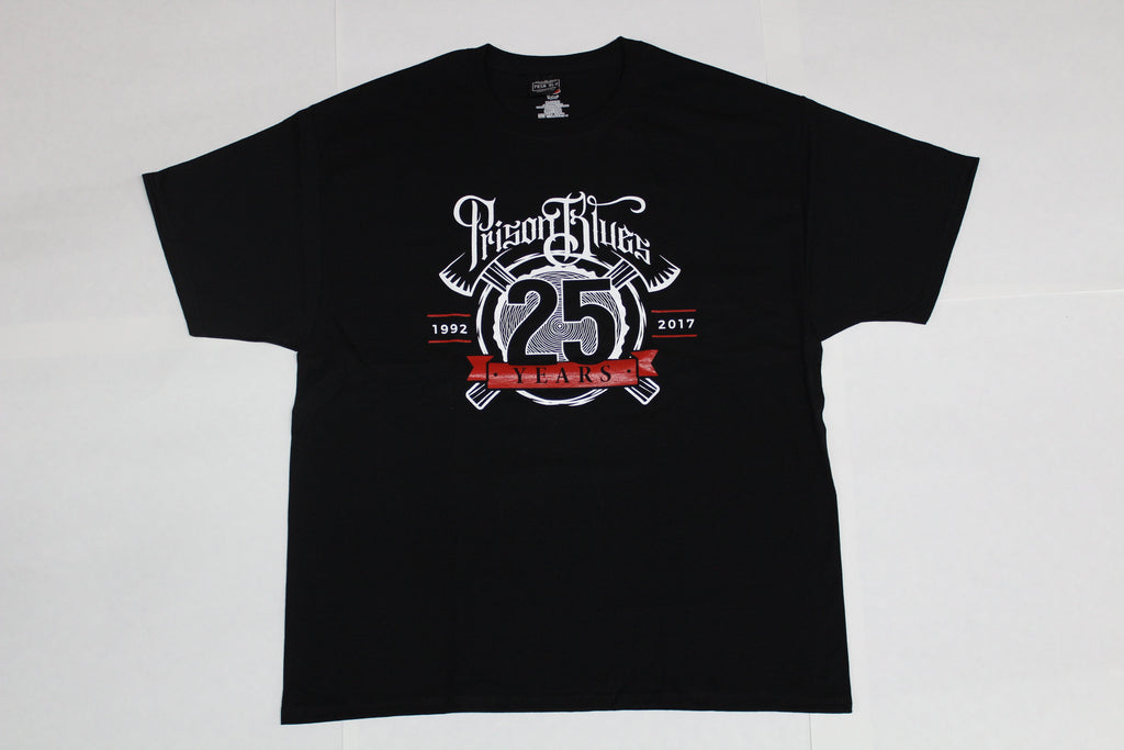 Prison Blues Twenty-Fifth Anniversary T-Shirt-Clearance - Ironworkergear