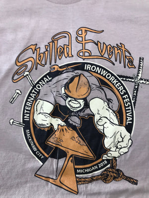 2018 International Ironworker's Festival World Championship Column Climb T-Shirt - Ironworkergear