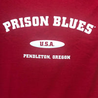 Prison Blues Varsity Blues T-Shirt-Clearance - Ironworkergear