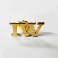 Ironworker 'IW' Gold Plated Lapel/ Hat Pin