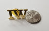 Ironworker 'IW' Gold Plated Lapel/ Hat Pin - Ironworkergear
