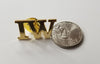 Ironworker 'IW' Gold Plated Lapel/ Hat Pin