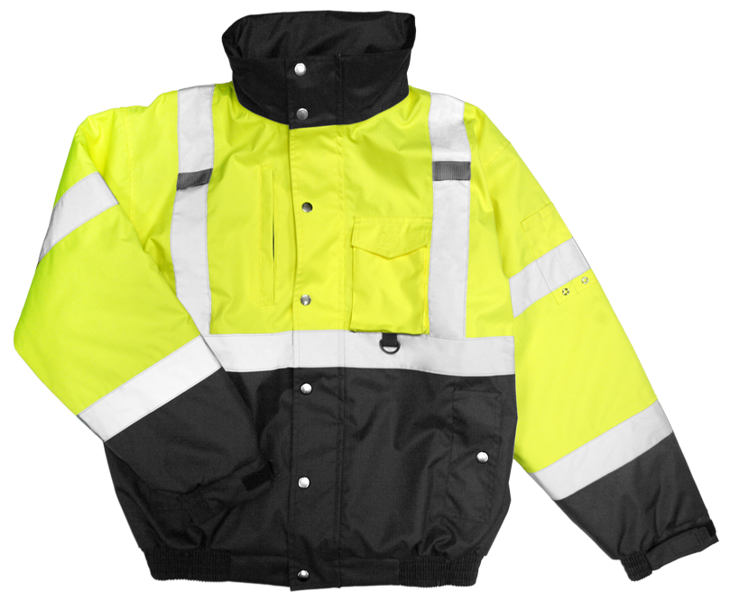 Kishigo Hi-Vis Ripstop Bomber Jacket #JS130- Clearance - Ironworkergear