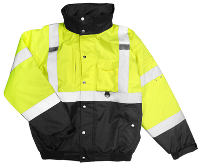 Kishigo Hi-Vis Ripstop Bomber Jacket #JS130- Clearance - Ironworkergear