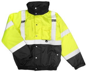 Kishigo Hi-Vis Ripstop Bomber Jacket #JS130- Clearance - Ironworkergear