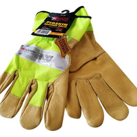 Kinco Pigskin Leather Palm Hi-Viz Work Glove #1919