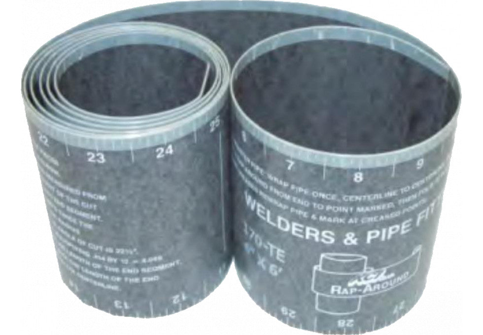 KCI Rap-Around Welders & Pipe Ruler, 4" x 7'