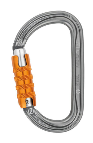 etzl Part #M34A TL  May be used with a CAPTIV positioning bar to favor loading of the carabiner along the major axis, to limit the risk of it flipping and to keep it integrated with the device. Fluid interior design limits the risk of having a catch point and facilitates rotation of the carabiner. Keylock system to avoid any involuntary snagging of the carabiner. Ensures an improved strength-to-weight ratio.