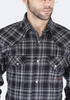 Forge Fr Men's Black Plaid Long Sleeve Shirt - MFRPLDS232 - Ironworkergear