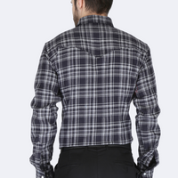 Forge Fr Men's Black Plaid Long Sleeve Shirt - MFRPLDS232 - Ironworkergear