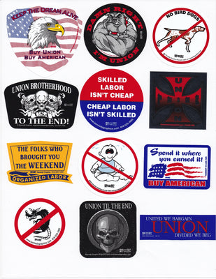 Hard Hat Sticker Mix 6 #SM-M6 - Ironworkergear