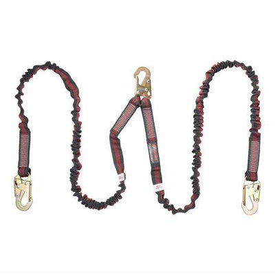 KStrong® 6 ft. Twin leg 100% tieoff Internal design shock absorbing lanyard with snap hooks (ANSI) - Ironworkergear