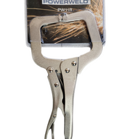 Powerweld 11" Locking C-Clamps with Swivel Pads - PW11R