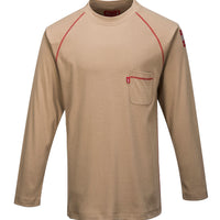 Portwest Biz-Flame Navy Crew Neck T-Shirt #FR01 - Ironworkergear