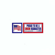 'Proud to be a Union Rodbuster' Hard Hat Sticker #M21 - Ironworkergear