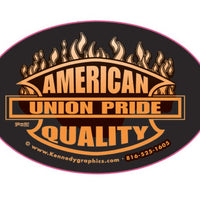 'American Quality - Union Pride' Flames #S68 - Ironworkergear