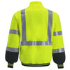 Hi Vis Lime with Black Bottom Sweatshirt B ack