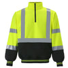 Hi Vis Lime with Black Bottom Sweatshirt