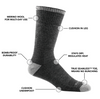 Darn Tough Men's John Henry Boot Midweight Work Sock #2001 - Ironworkergear